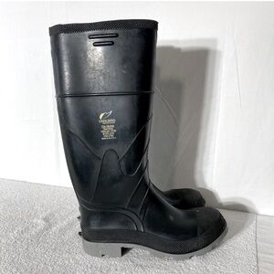Vintage Onguard Industries Black Polyblend Rubber Boots Rain Boots 8